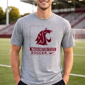 Nike Washington State Cougars Soccer SMALL T-Shirt Tee Dri-FIT